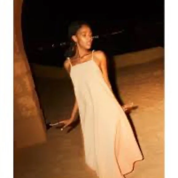 KOTN Seersucker Dress in Desert S - Picture 3 of 13